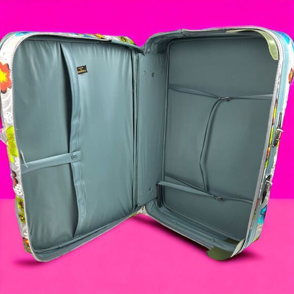 Vintage Flower Power Travelware Bright Groovy Retro Suitcase Lock w/ Keys - Picture 3 of 9